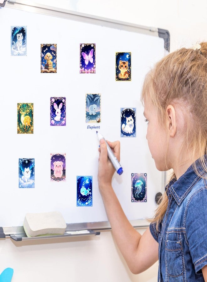 Robmoda 55 Pcs Holographic Fantasy Animal Water Bottle Stickers for Kids, Cartoon Animal Laptop Stickers, Waterproof Vinyl Phone Case Luggage Scrapbook Mug Decorations - Image 4